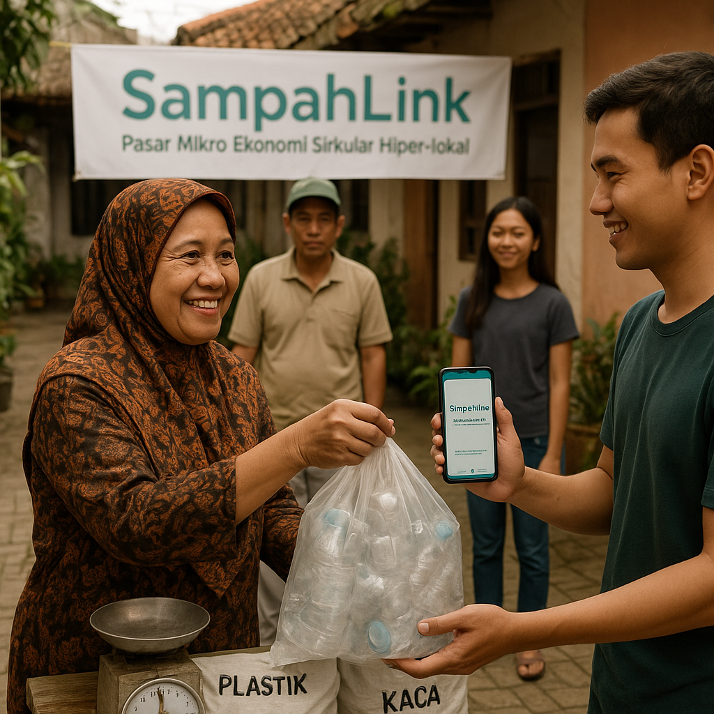 Aplikasi 'SampahLink' Fasilitasi Ekonomi Sirkular Sampah Anorganik Antar-Rukun Tetangga