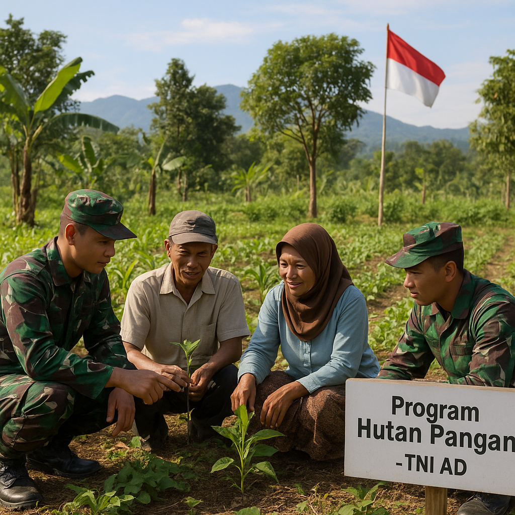 Program 'Hutan Pangan' TNI AD di Perbatasan: Ketahanan Pangan dan Konservasi dalam Satu Lahan