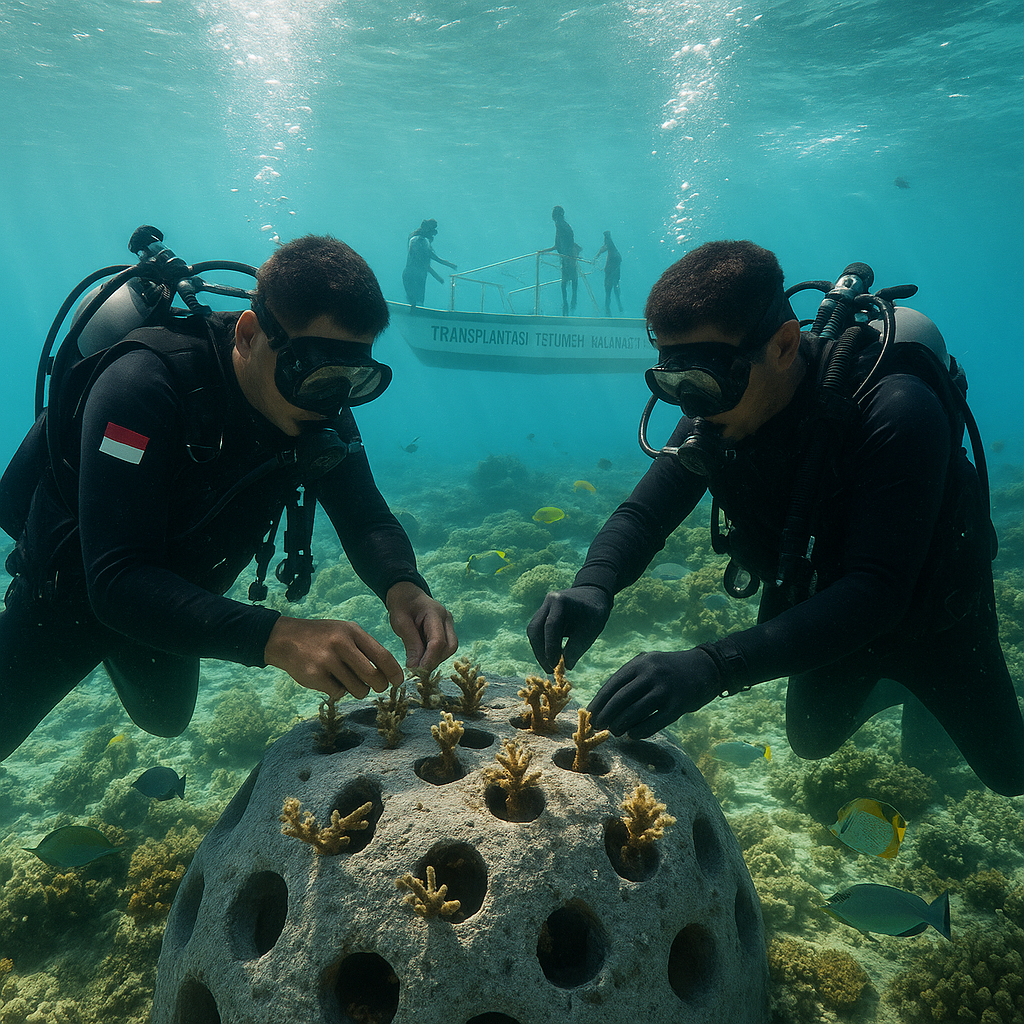 Transplantasi Terumbu Karang Berskala Besar di Bali Sukses Pulihkan Ekosistem dan Pariwisata