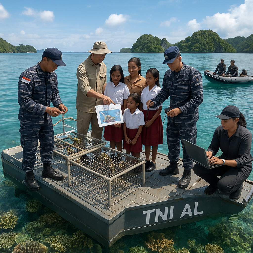 Inovasi 'Eco-Rig' TNI AL: Platform Apung untuk Konservasi Terumbu Karang dan Penelitian Laut