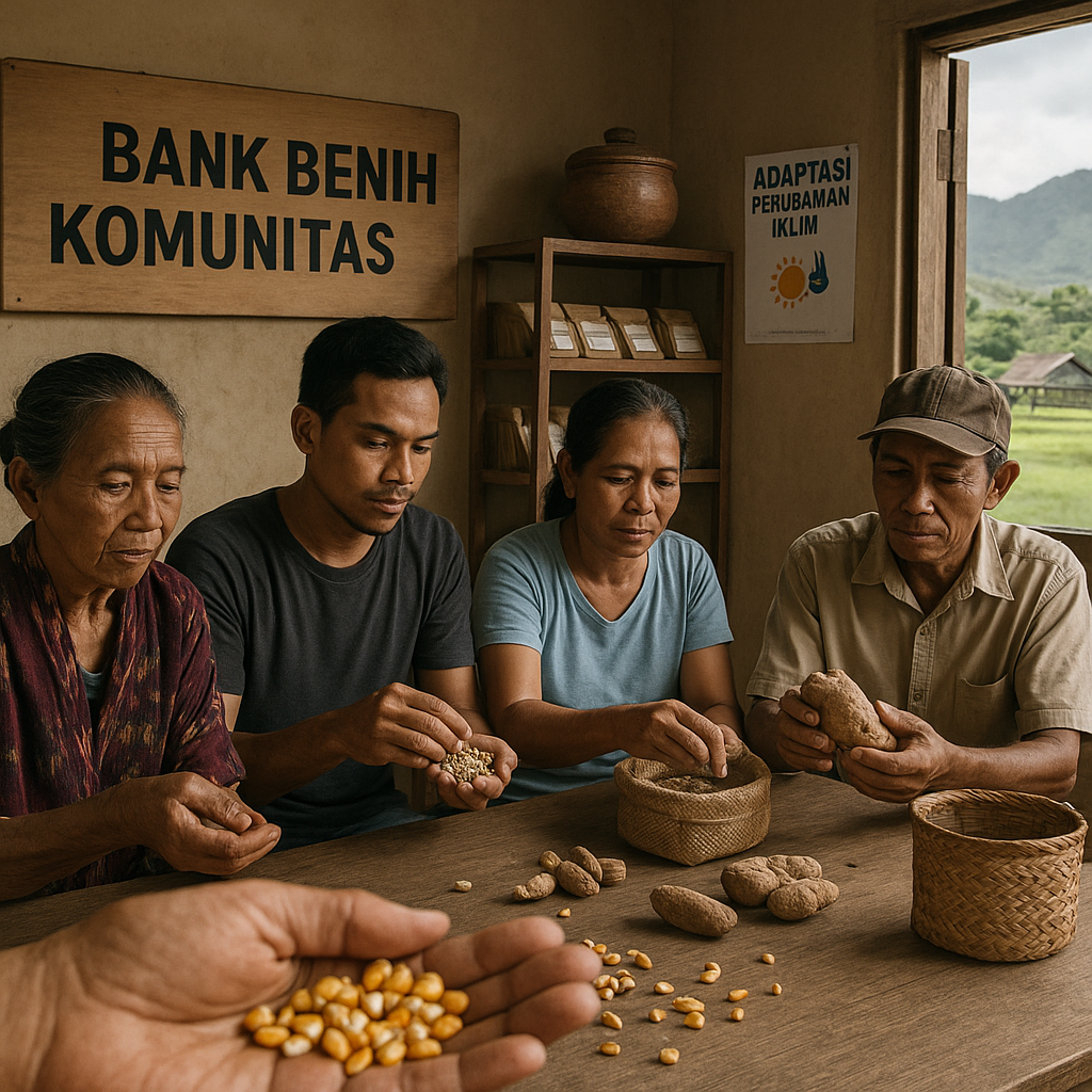 Inisiatif 'Bank Benih Komunitas' di Flores Menjaga Keanekaragaman Pangan Lokal dari Ancaman Perubahan Iklim