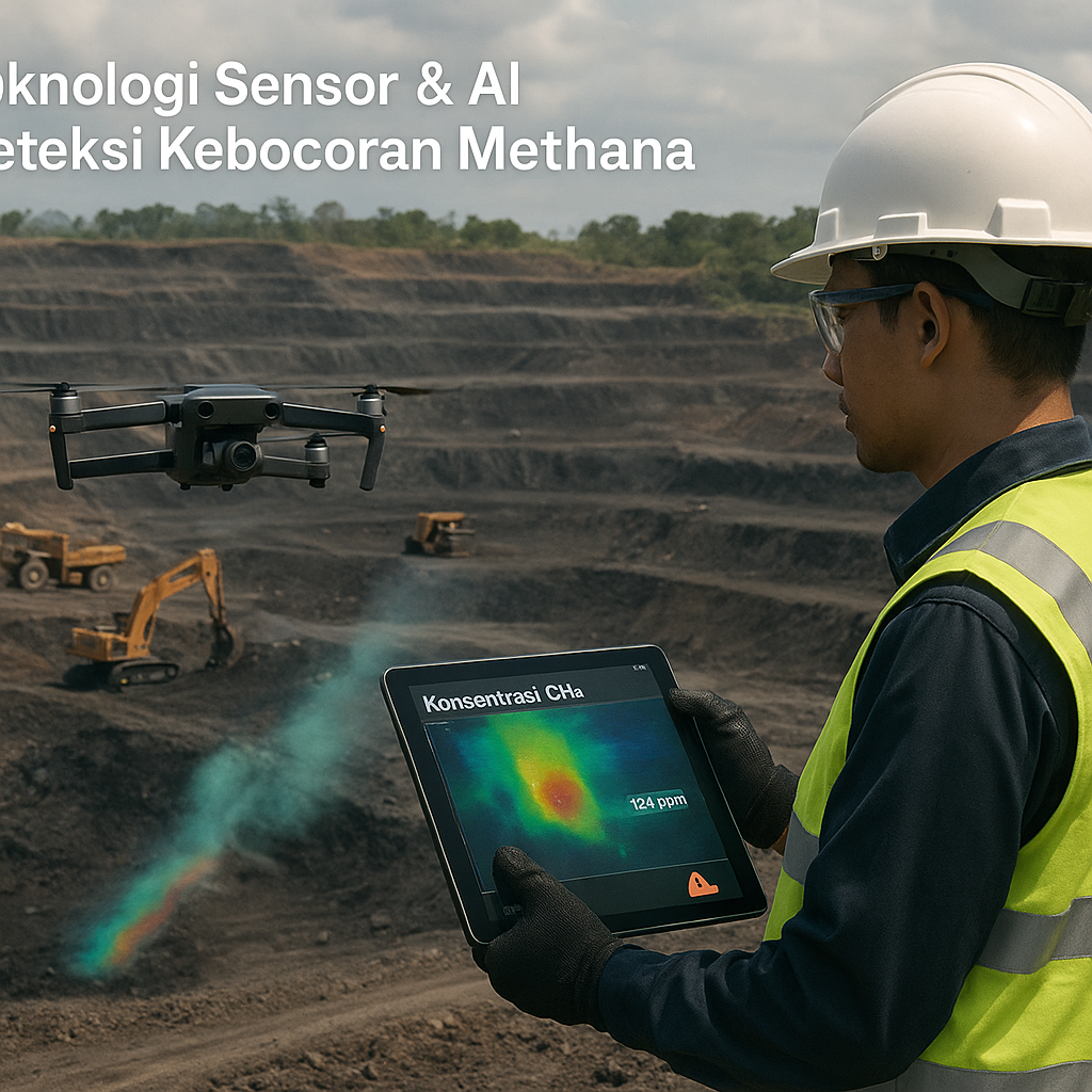Teknologi Sensor dan AI untuk Deteksi Kebocoran Gas Methana dari Tambang Batubara Secara Real-Time