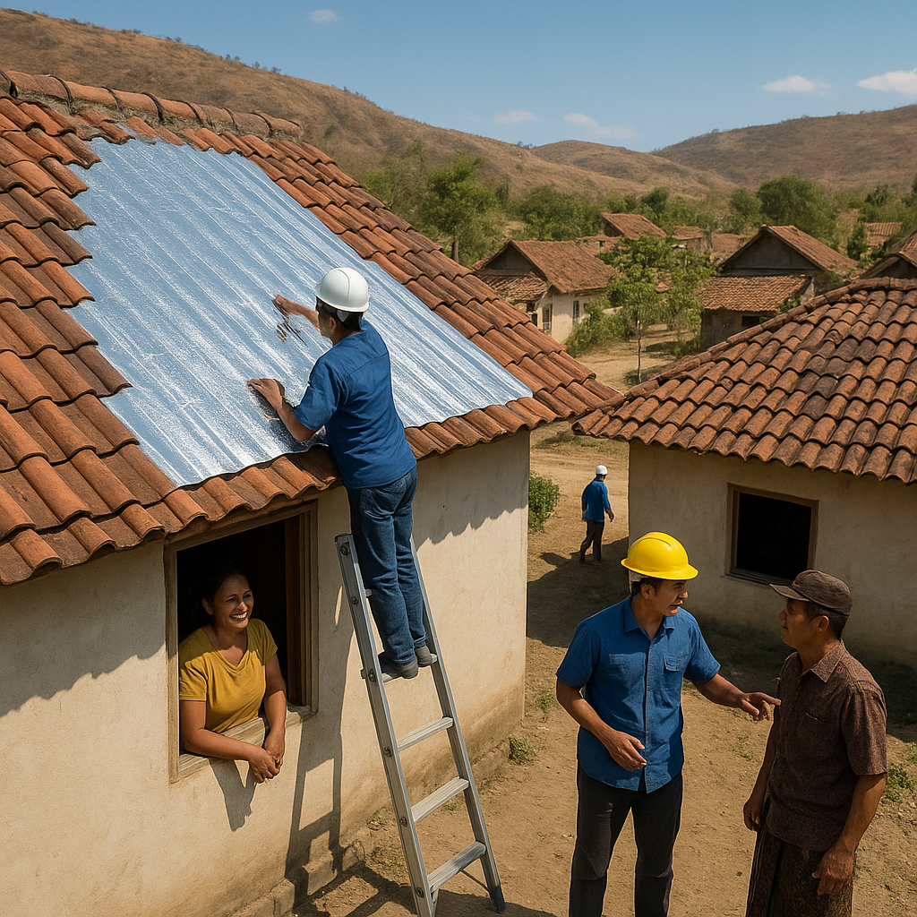 Inovasi 'Cooling Roof' dengan Material Reflektif dan Tanah Liat untuk Atasi Panas Bangunan di Nusa Tenggara