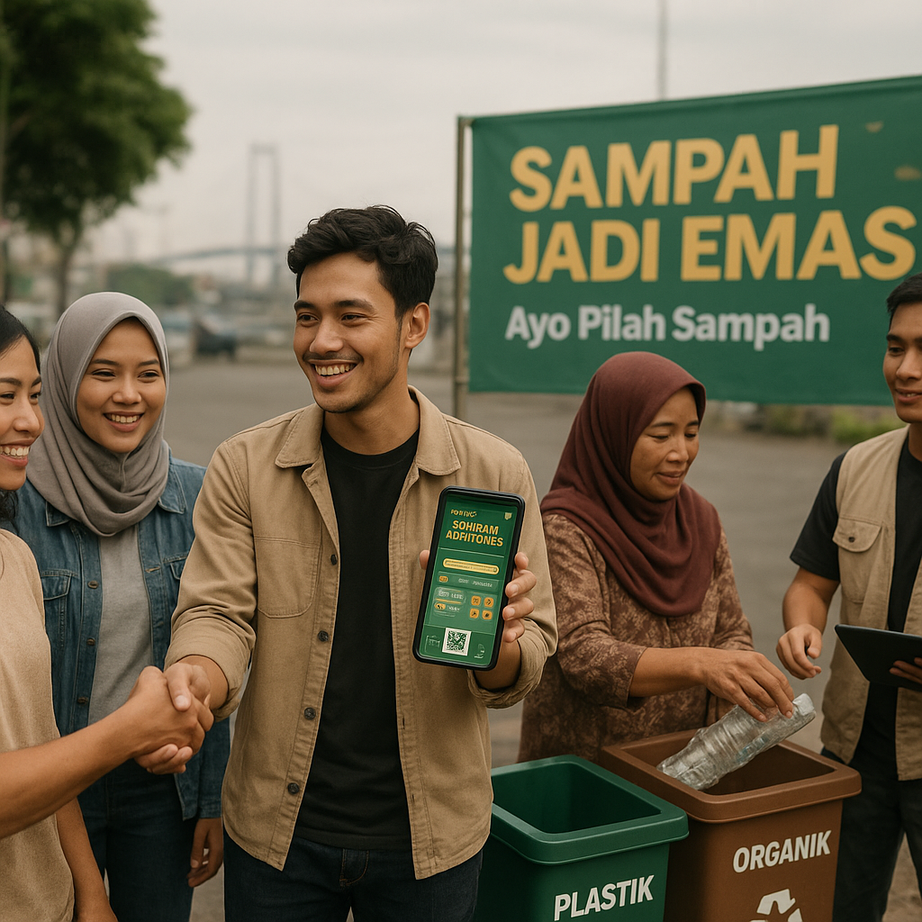 Aplikasi 'Sampah Jadi Emas' oleh Pemuda di Surabaya: Gamifikasi Pengelolaan Limbah Plastik