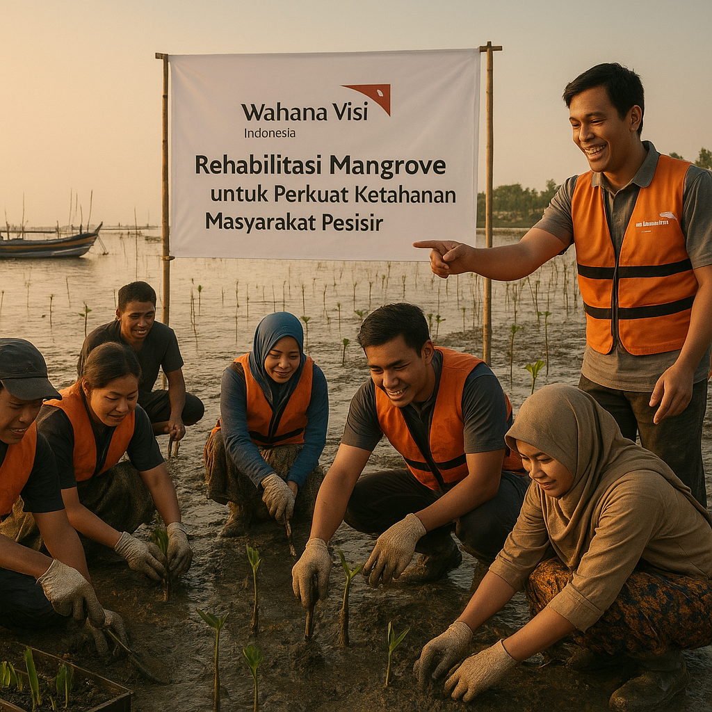 Wahana Visi Indonesia Rehabilitasi Mangrove untuk Perkuat Ketahanan Masyarakat Pesisir