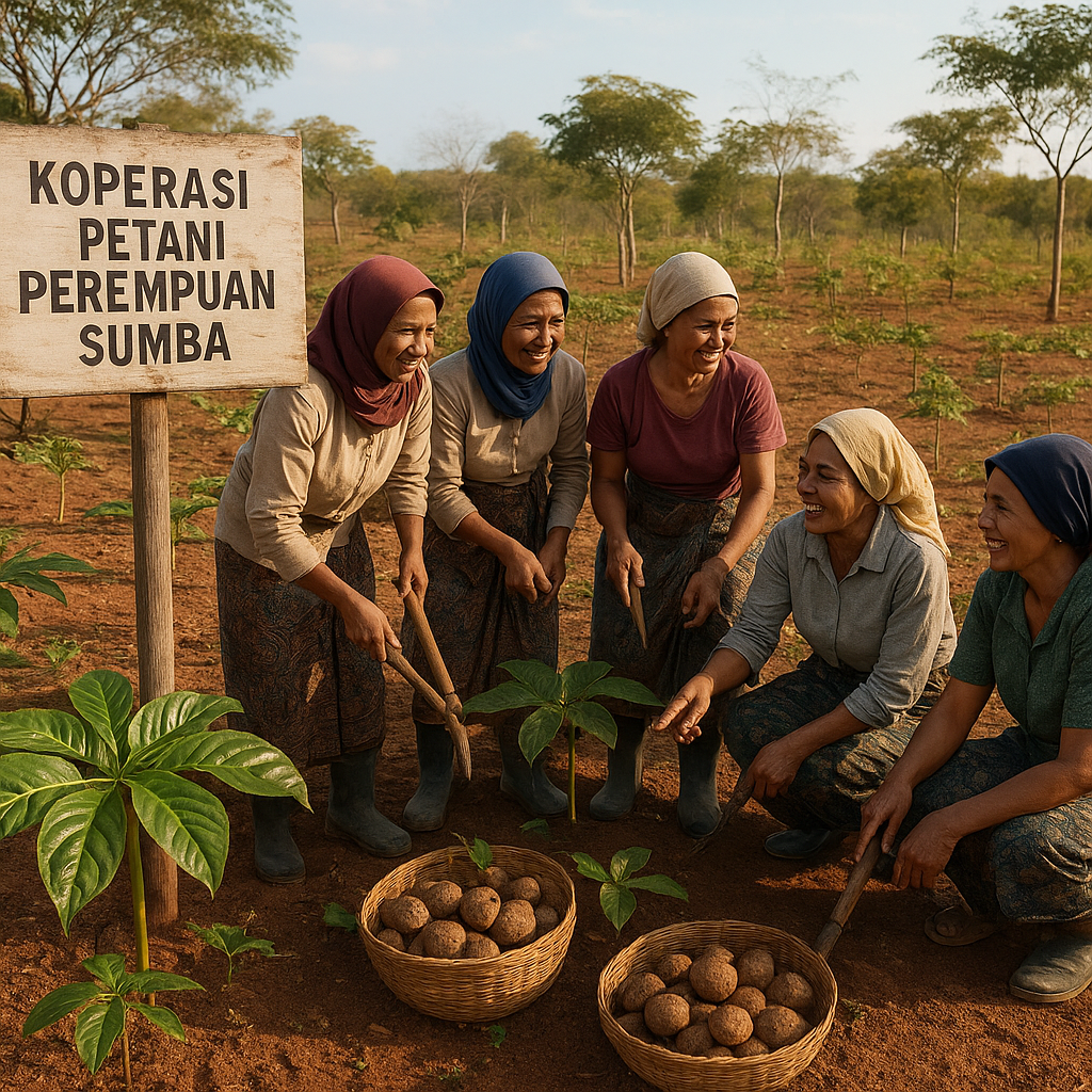 Koperasi Petani Perempuan di Sumba Kembangkan Budidaya Porang dengan Sistem Agroforestri