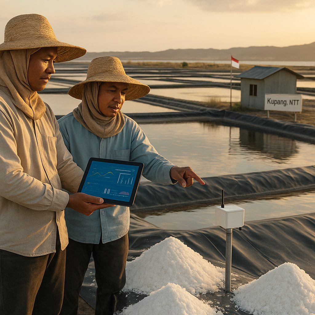 Teknologi Geomembran dan IoT Tingkatkan Produksi Garam Hingga 300% di NTT