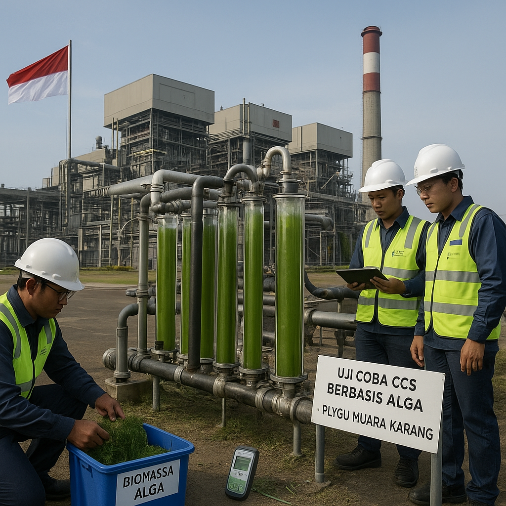 PLN Nusantara Power Uji Coba CCS Berbasis Alga di PLTGU Muara Karang