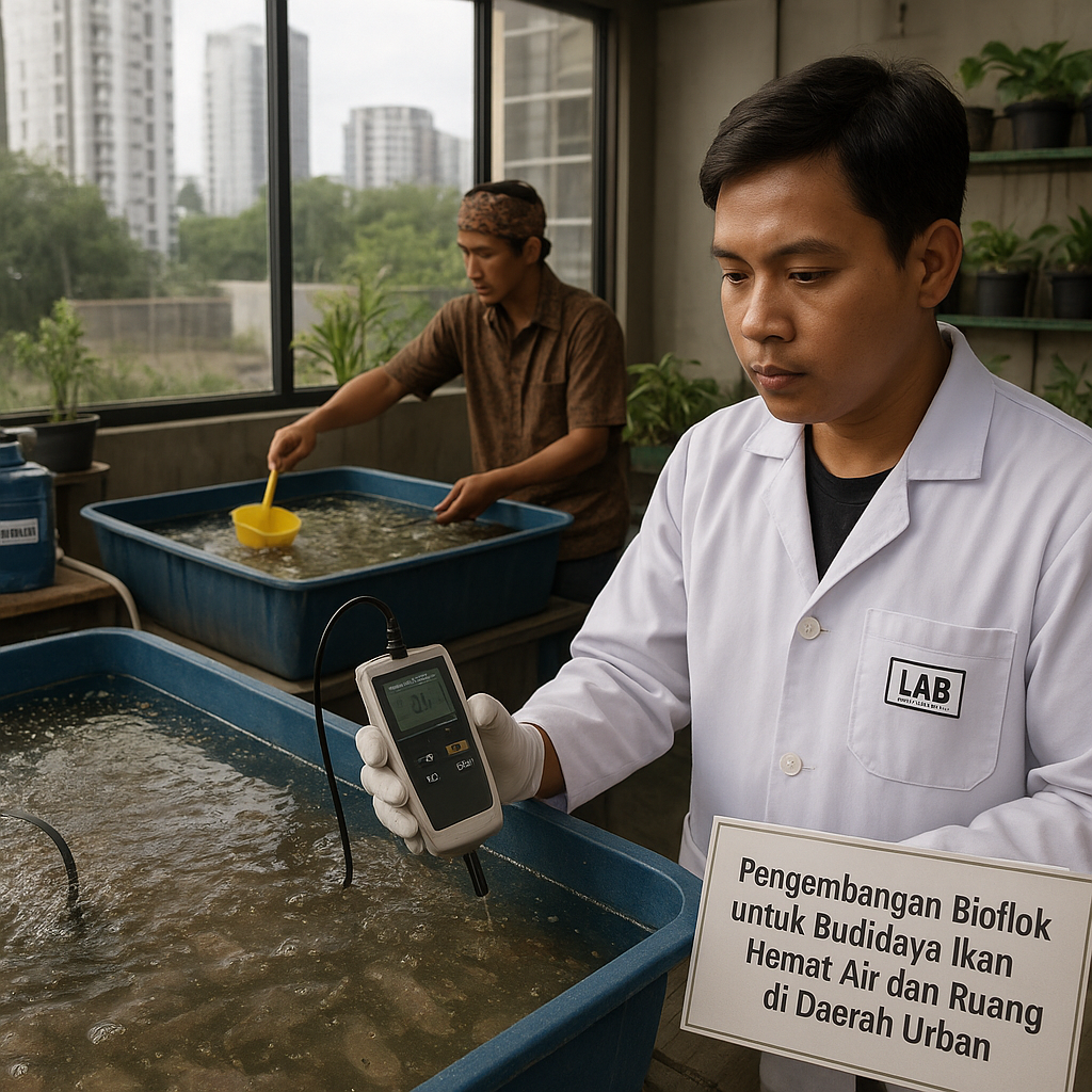 Pengembangan Bioflok untuk Budidaya Ikan Hemat Air dan Ruang di Daerah Urban