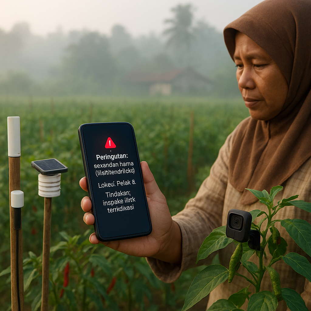 Sensor IoT dan AI untuk Deteksi Dini Serangan Hama pada Pertanian Skala Kecil