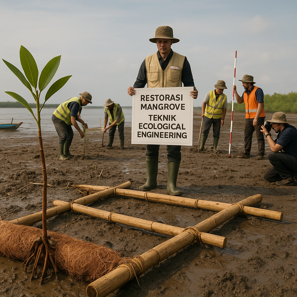 Restorasi Mangrove dengan Teknik 'Ecological Engineering' di Pantai Utara Jawa