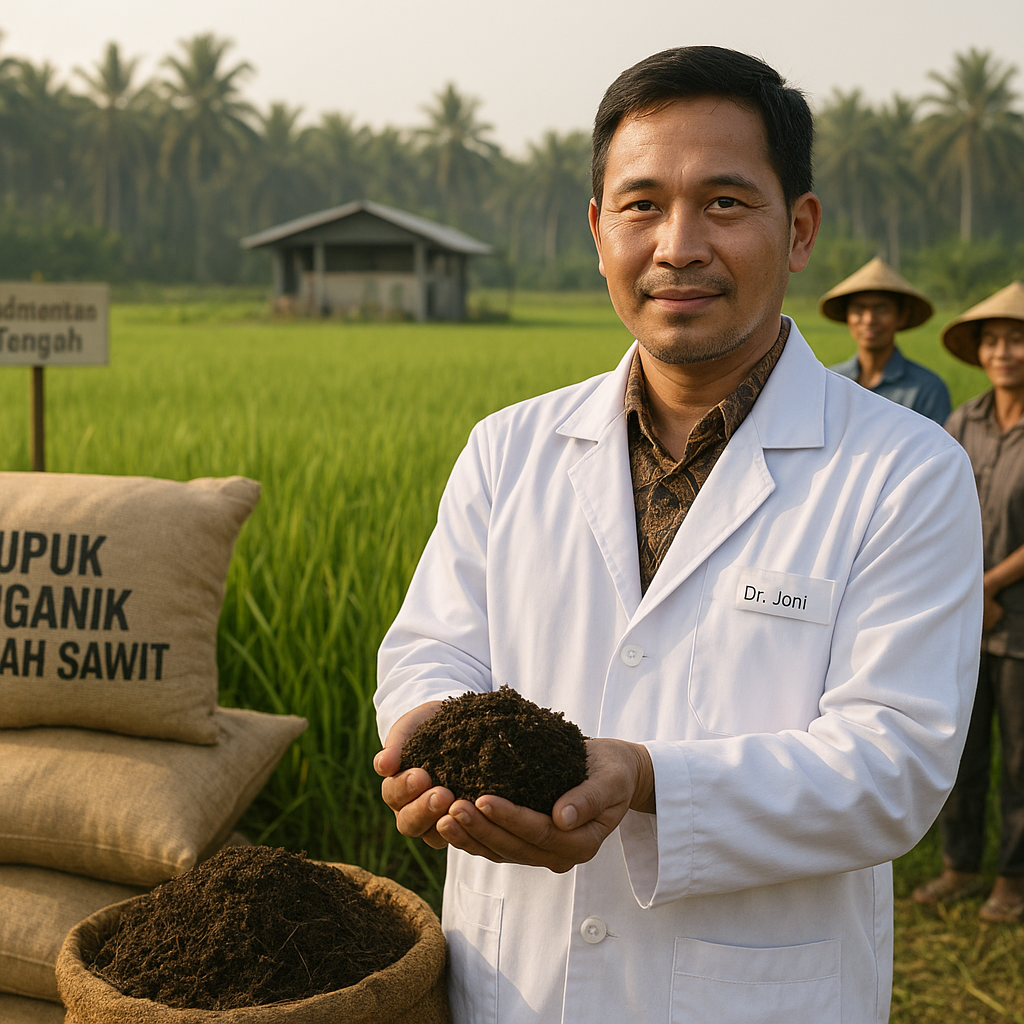 Pupuk Organik Limbah Sawit untuk Revitalisasi Lahan Padi
