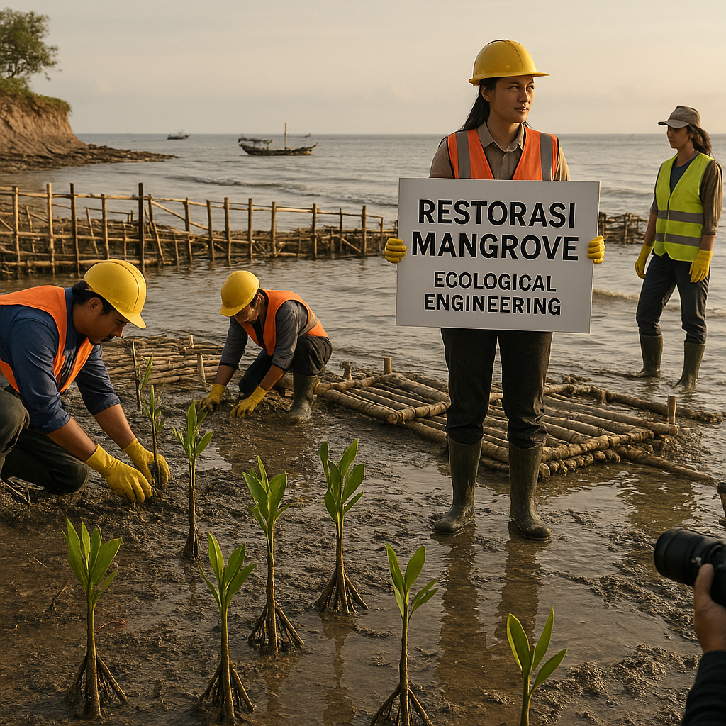 Restorasi Mangrove dengan Teknik 'Ecological Engineering' untuk Mitigasi Abrasi
