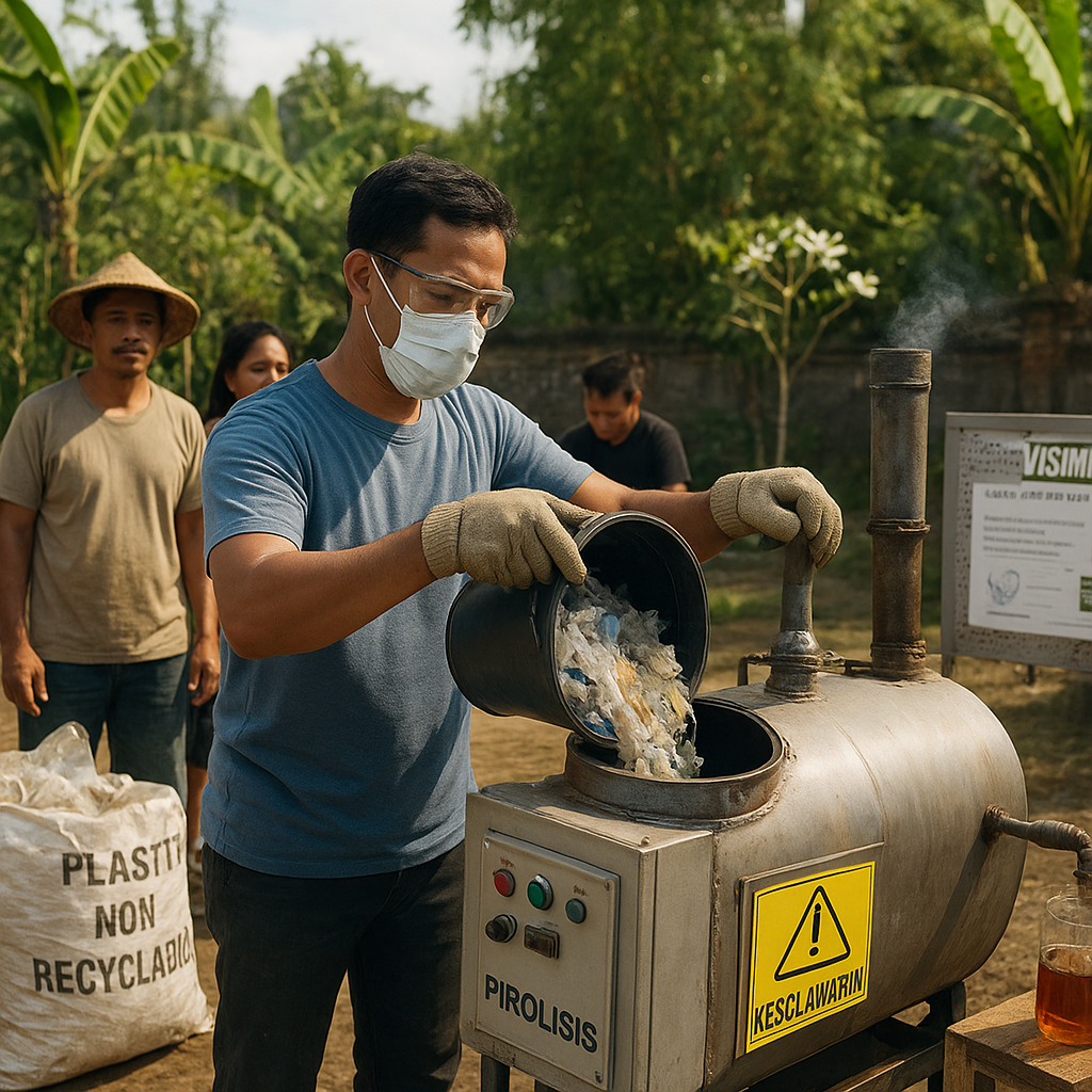 Konversi Limbah Plastik menjadi Bahan Bakar Alternatif melalui Pirolisis Skala Kecil