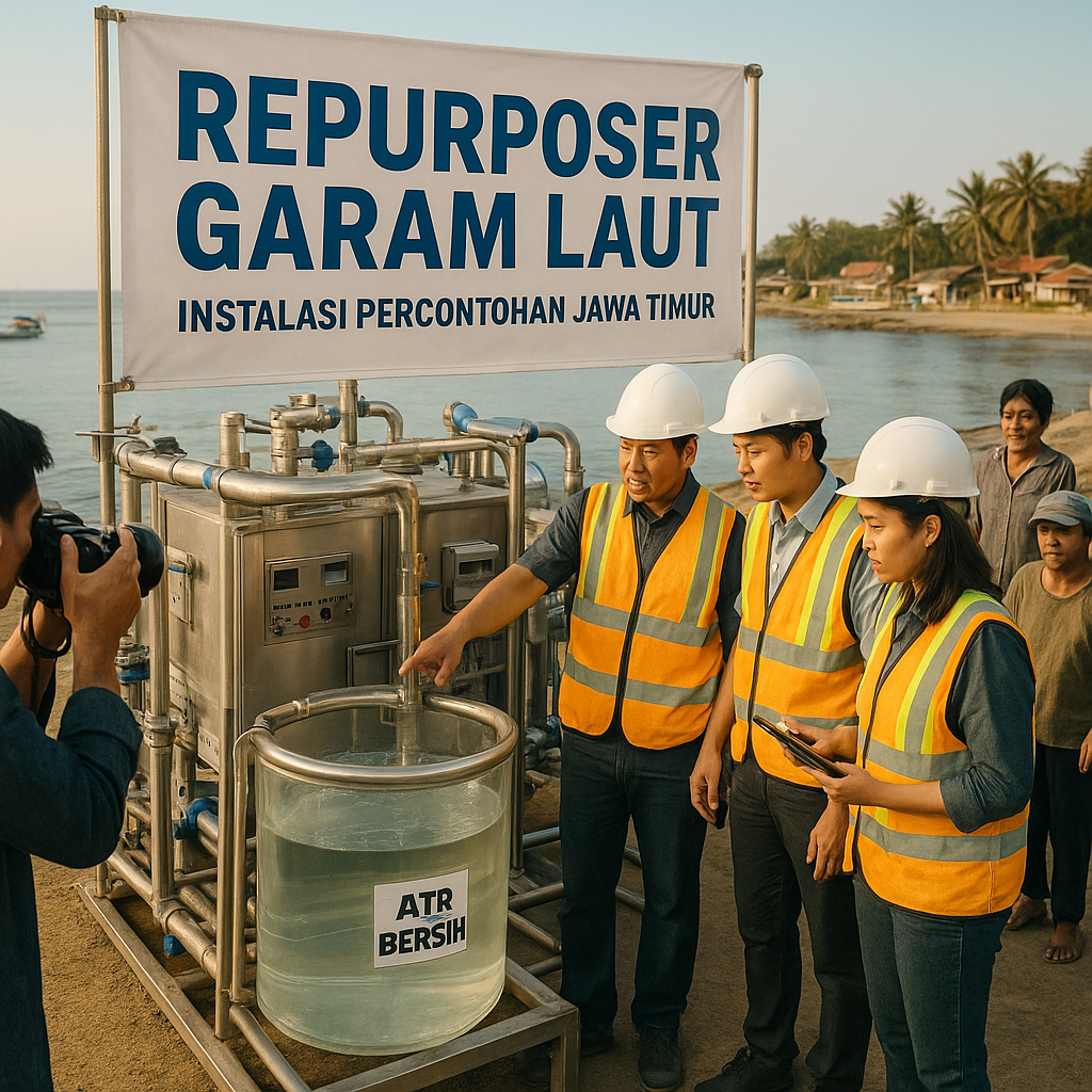 Teknologi Repurposer Garam Laut Menghadapi Krisis Air Bersih di Jawa Timur