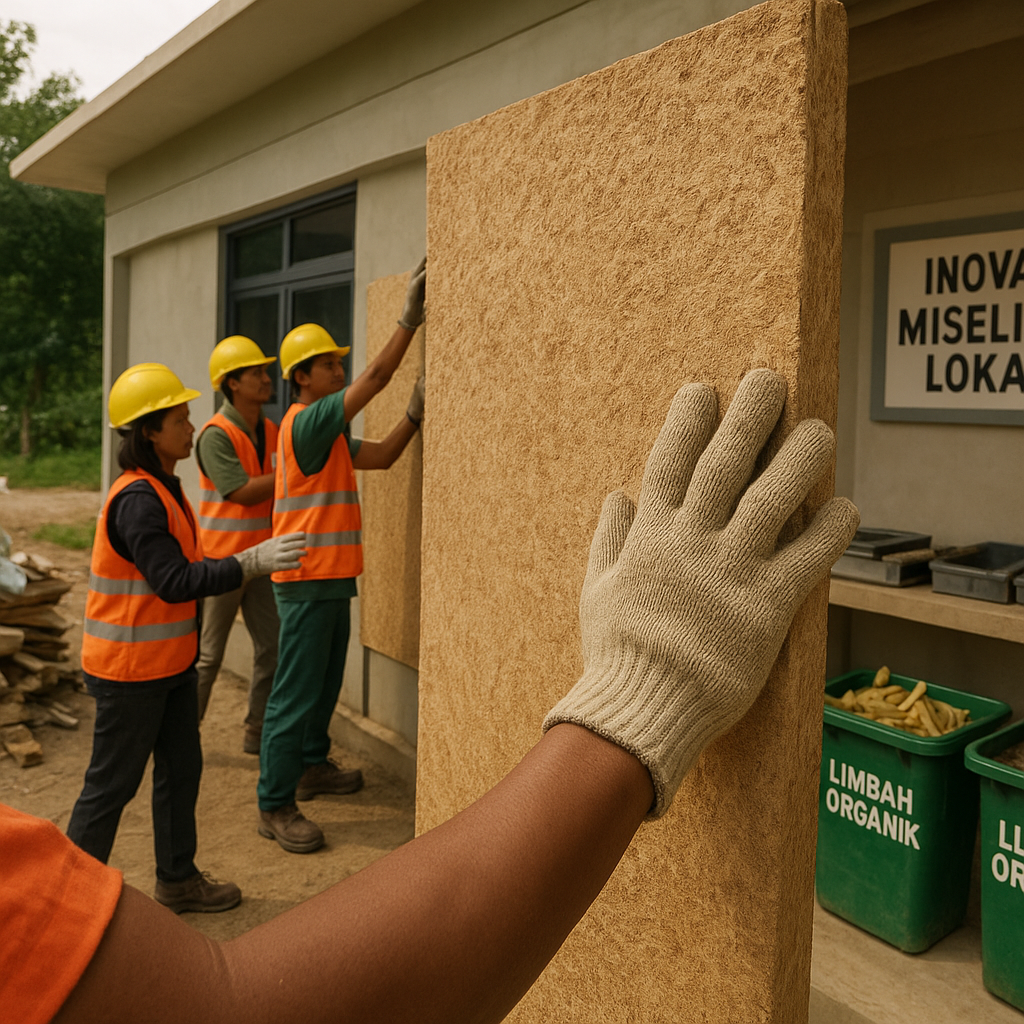 Mycelium-Based Construction Materials menggantikan Plastik dan Kayu