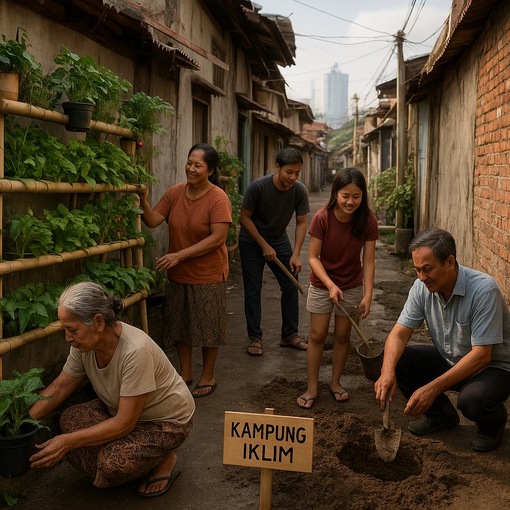 Kampung Iklim di Jakarta Manfaatkan Lahan Sempit untuk Urban Farming dan Biopori