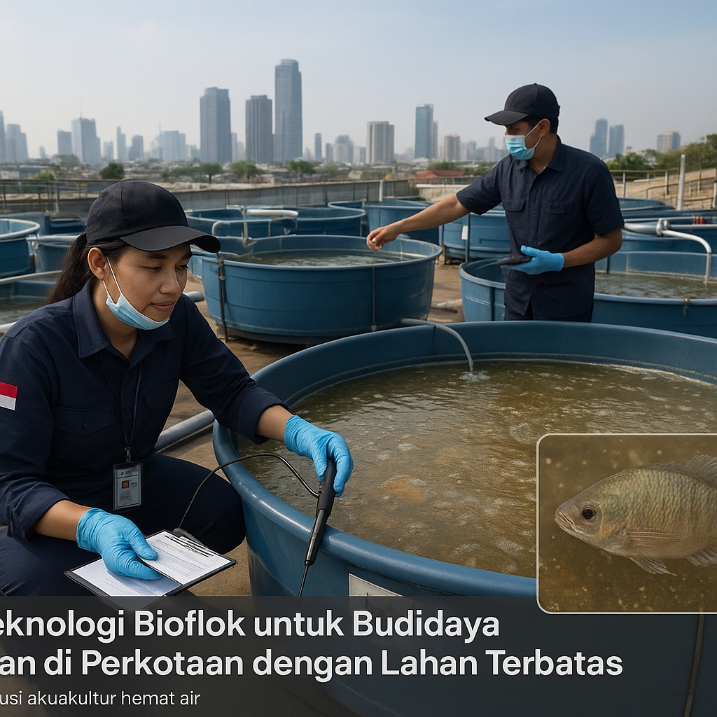 Teknologi Bioflok untuk Budidaya Ikan di Perkotaan dengan Lahan Terbatas