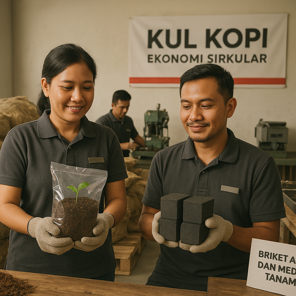 Startup Indonesia Olah Limbah Kulit Kopi Jadi Material Fungsional, Kurangi Polusi dan Hasilkan Nilai Ekonomi