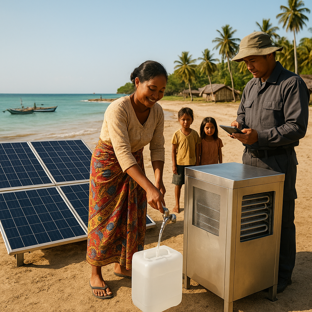 Teknologi Solar-Driven Atmospheric Water Generator (AWG) Penuhi Kebutuhan Air Bersih di Pulau Terpencil