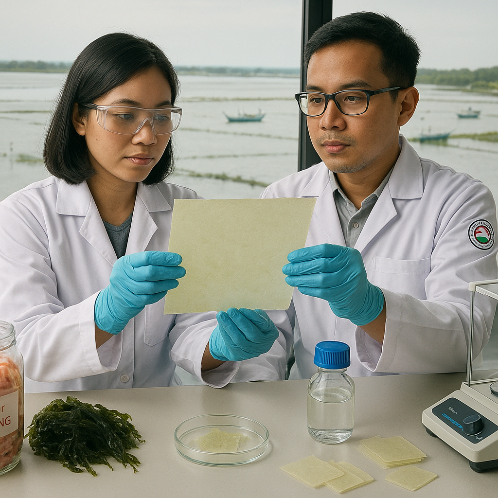 Bioplastik dari Limbah Kulit Udang dan Rumput Laut oleh Peneliti Indonesia