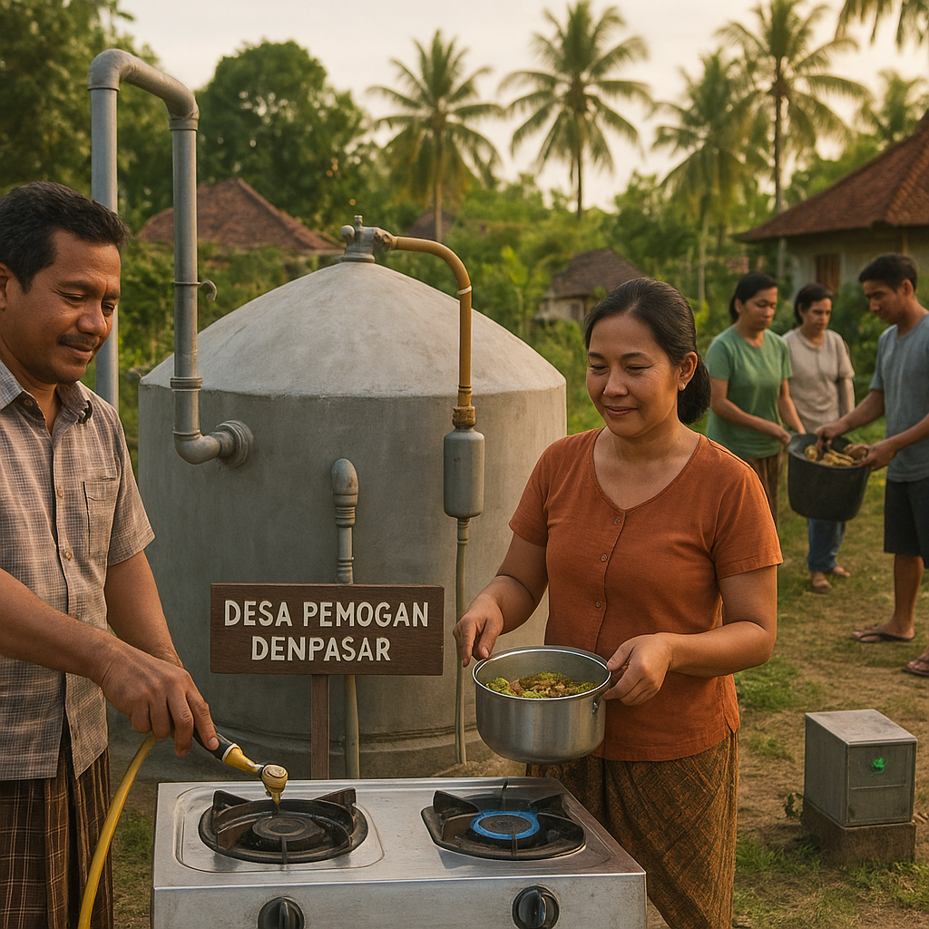 Warga Bali Sulap Sampah Organik Jadi Gas untuk Masak dan Listrik