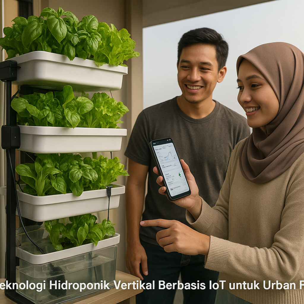 Teknologi Hidroponik Vertikal Berbasis IoT untuk Urban Farming di Apartemen Jakarta