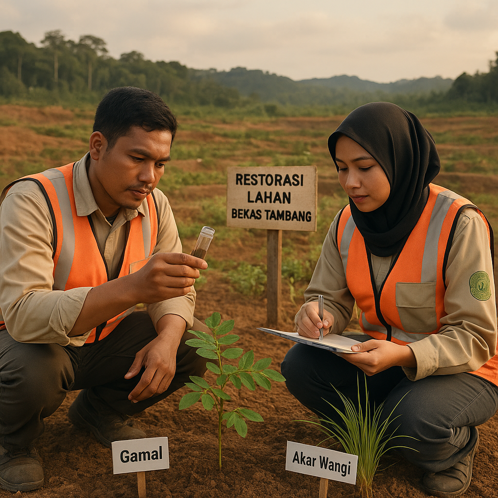 Bioremediasi dengan Tanaman Liar Restorasi Lahan Bekas Tambang di Kalimantan