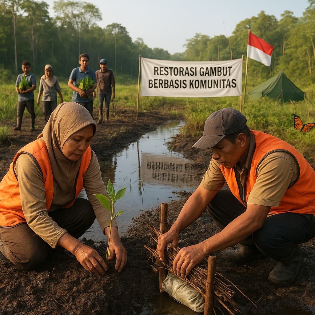 Restorasi Gambut Berbasis Komunitas Cegah Kebakaran dan Jaga Biodiversitas