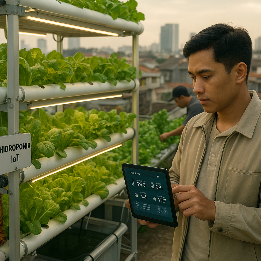 Urban Farming dengan Sistem Hidroponik Berbasis IoT Tingkatkan Produksi Sayur di Perkotaan