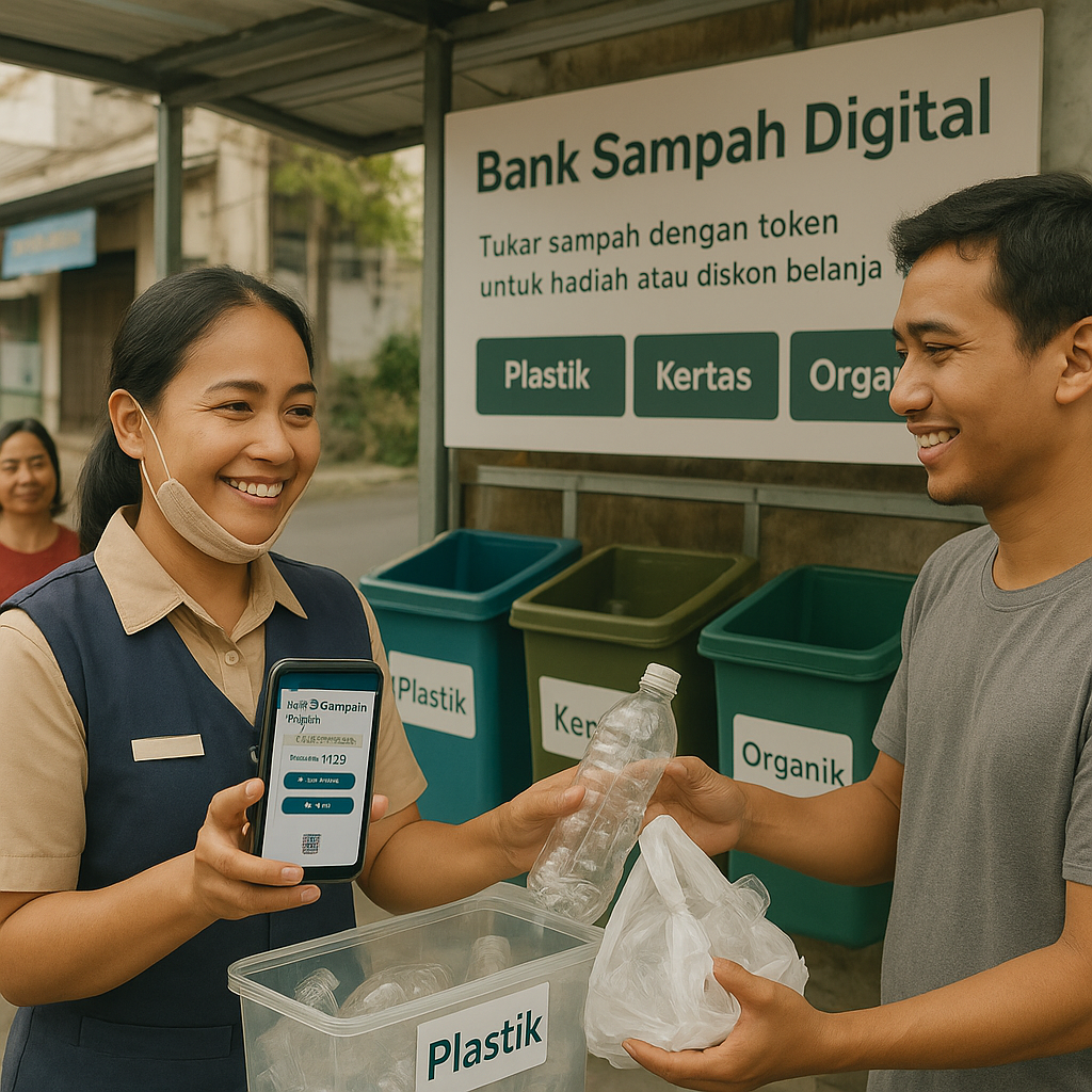 Bank Sampah Digital: Aplikasi Kumpulkan Sampah Plastik Tukar dengan Token & Diskon Belanja