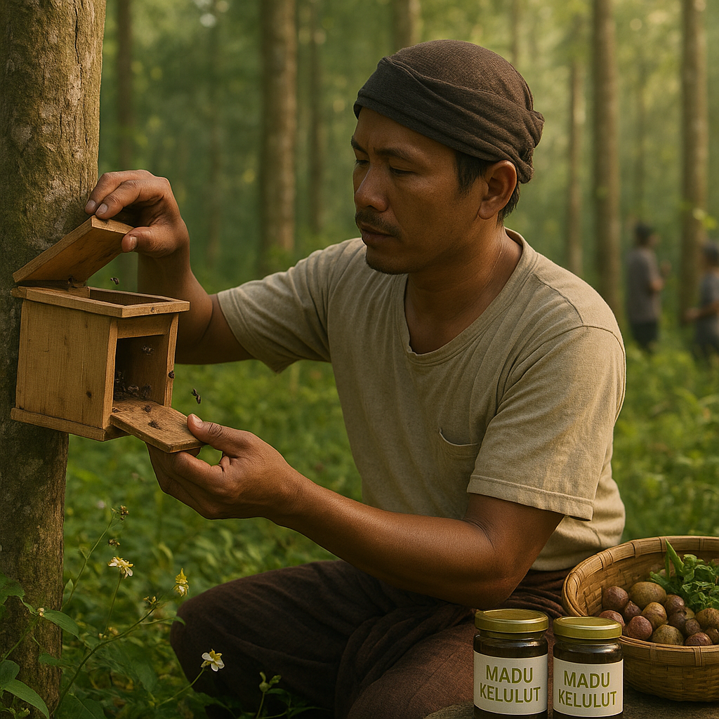 Budidaya Lebah Trigona (Kelelulut) di Hutan Rakyat Tingkatkan Penyerbukan dan Hasil Hutan Non-Kayu