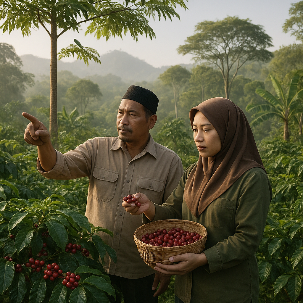 Inisiatif 'Kebun Kopi Toleran' di Aceh: Agroforestri Kopi dengan Penanaman Pohon Pelindung