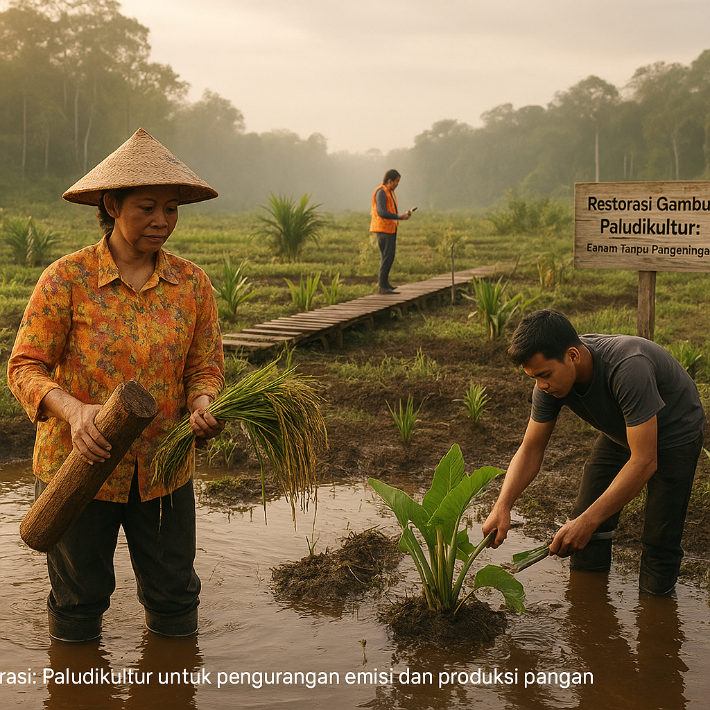 Restorasi Gambut dengan Sistem Paludiculture (Pertanian di Gambut Basah) untuk Pengurangan Emisi dan Produksi Pangan
