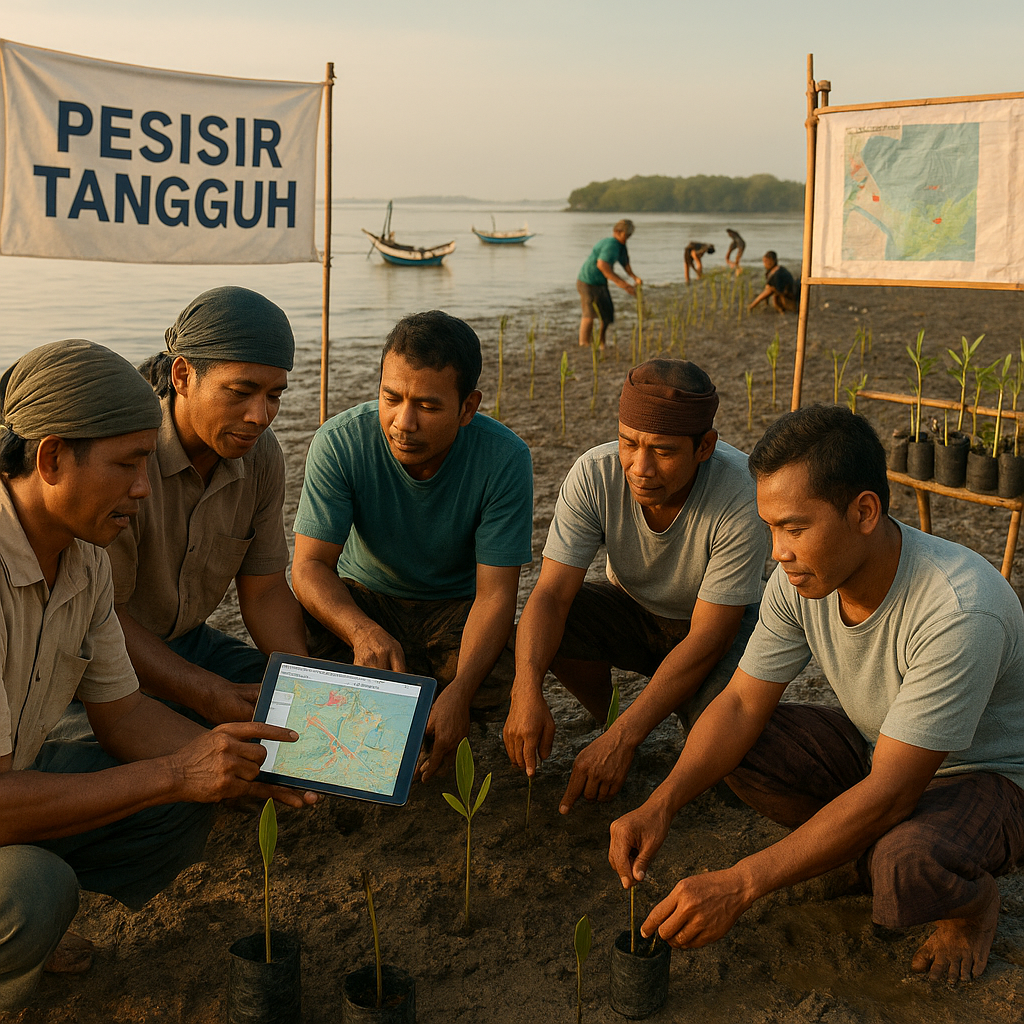 Inisiatif 'Pesisir Tangguh': Pemetaan Partisipatif dan Rehabilitasi Mangrove oleh Nelayan di Jawa Utara