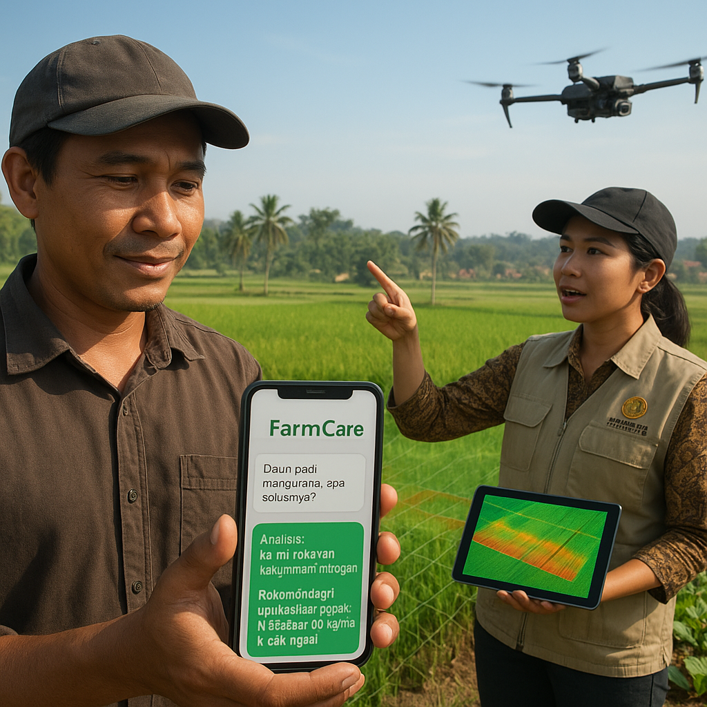 Platform Digital 'FarmCare' Kementan: Konsultasi Pertanian Real-time via Chatbot dan Drone