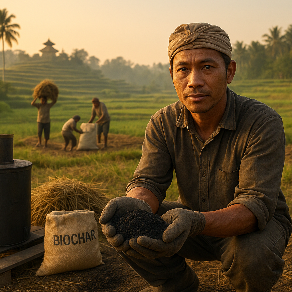 Biochar dari Limbah Pertanian: Solusi Bali untuk Kesehatan Tanah dan Mitigasi Iklim