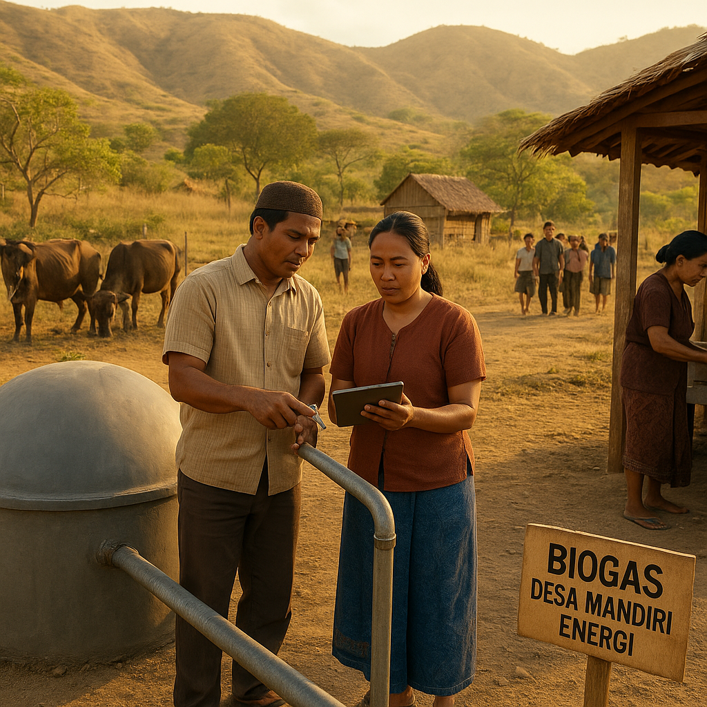 Energi Terbarukan dari Biogas Limbah Ternak Dukung Desa Mandiri Energi di NTT