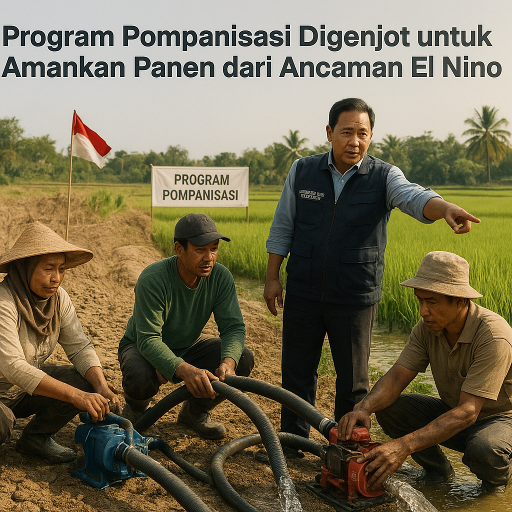 Program Pompanisasi Digenjot untuk Amankan Panen dari Ancaman El Nino