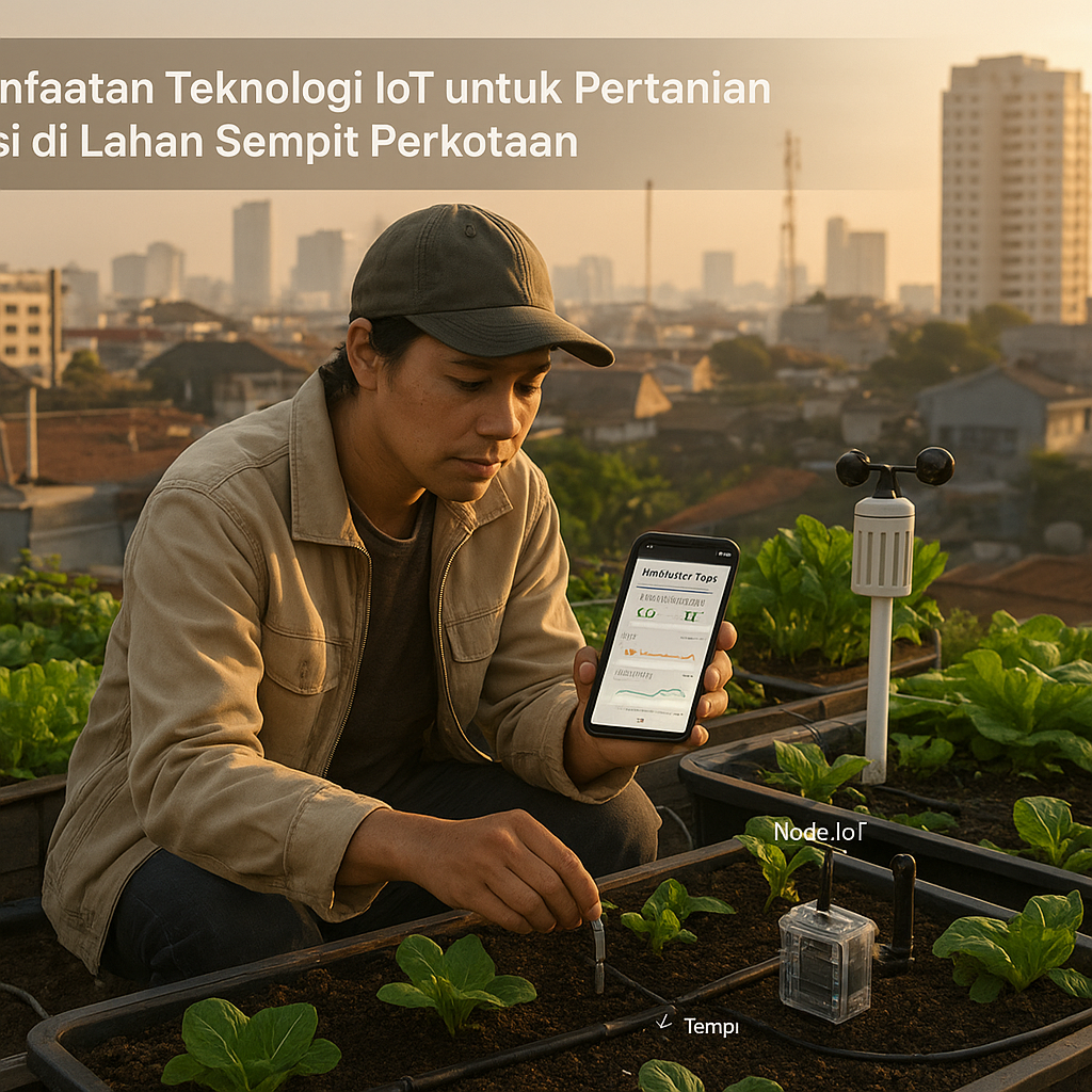 Pemanfaatan Teknologi IoT untuk Pertanian Presisi di Lahan Sempit Perkotaan