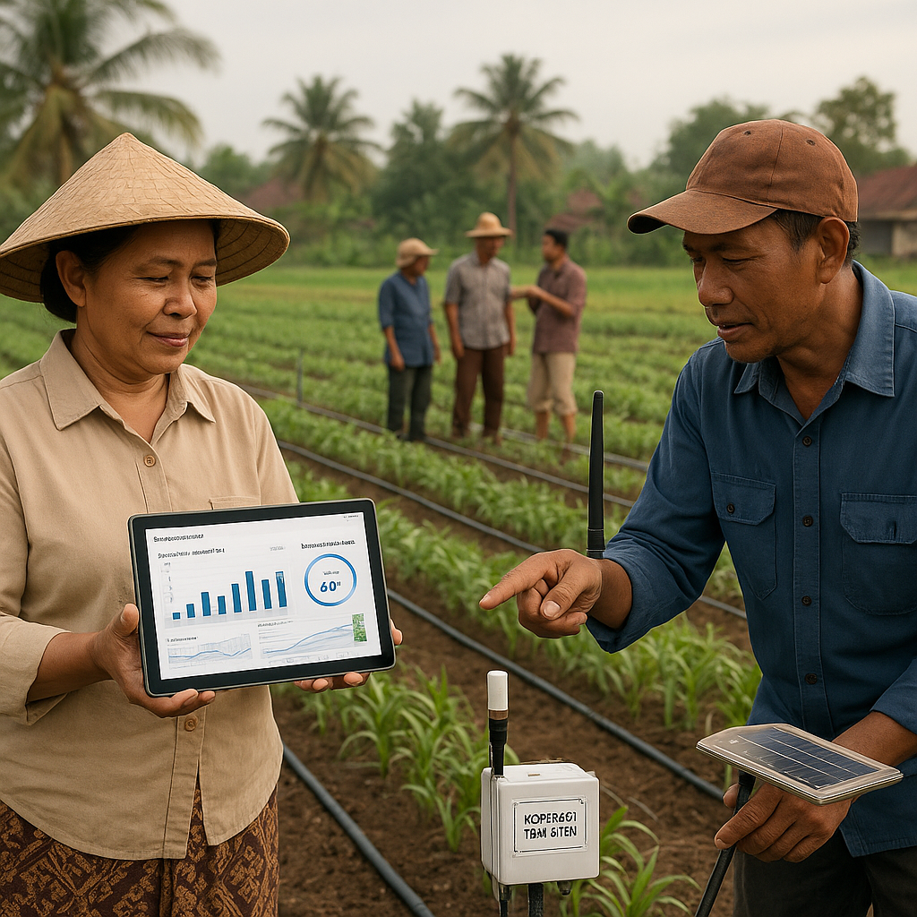 Koperasi Tani di Jawa Timur Sukses Terapkan Sistem IoT untuk Irigasi Presisi dan Hemat Air
