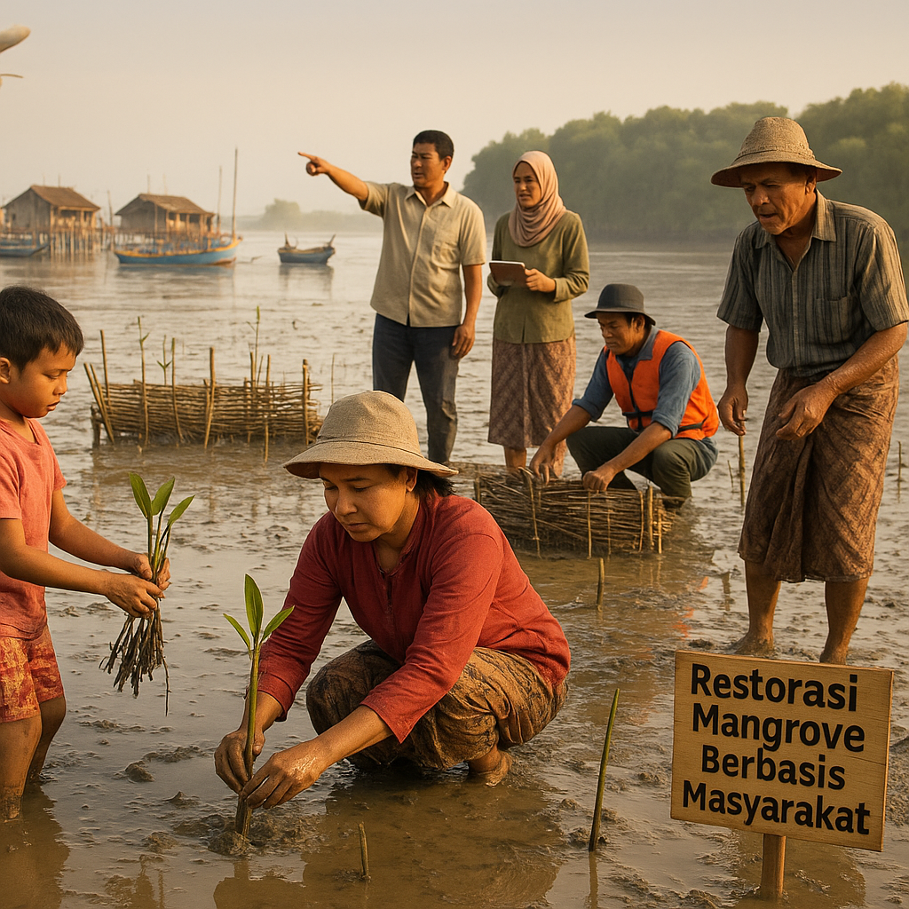 Restorasi Mangrove Berbasis Masyarakat di Pantura Jawa: Benteng Alami dan Sumber Ekonomi