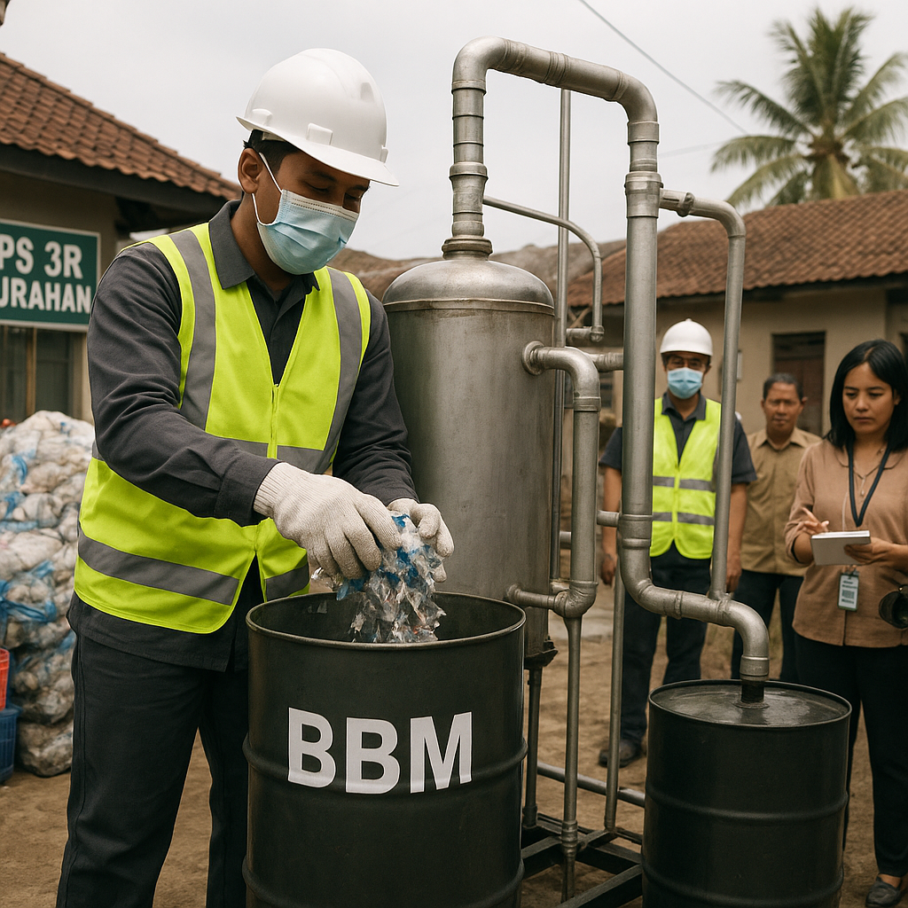 Konversi Sampah Plastik Menurut Bahan Bakar Minyak (BBM) di Tingkat Kelurahan