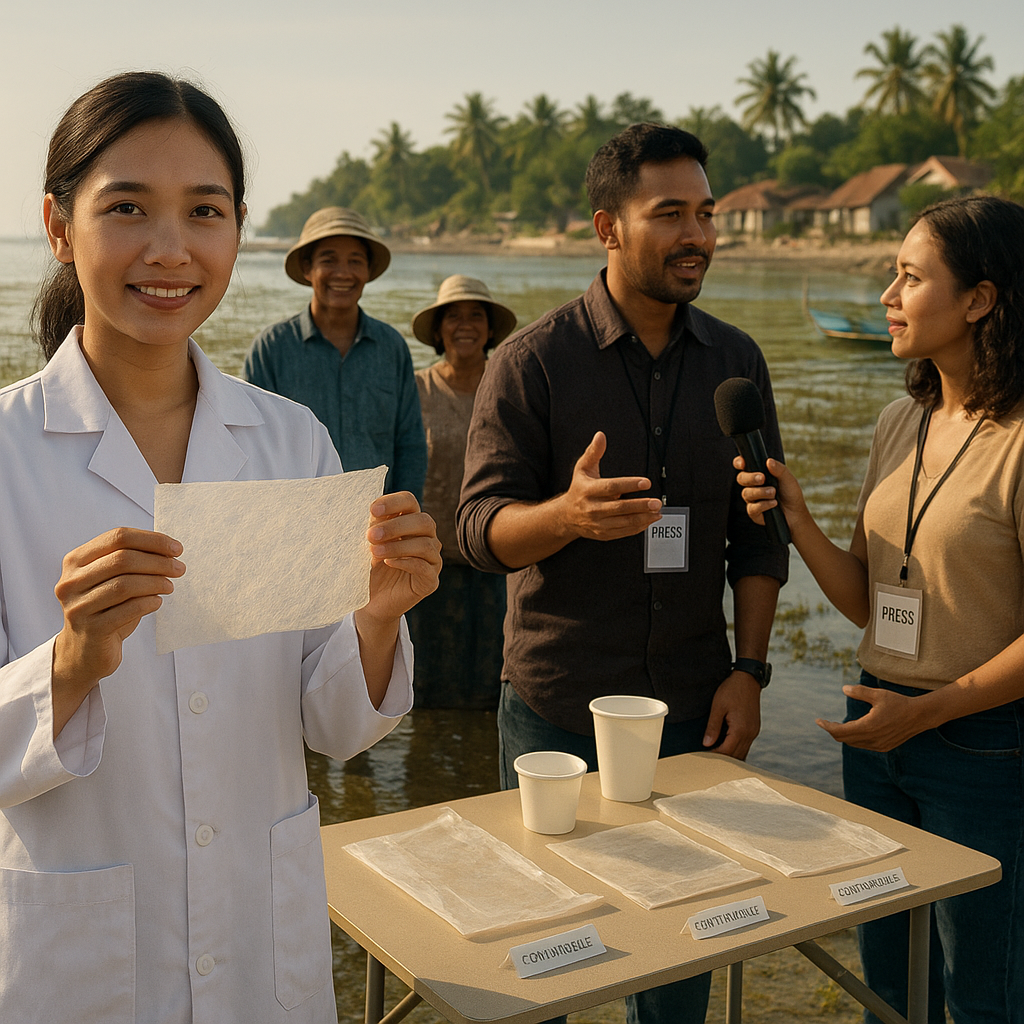 Startup Lokal Kembangkan Bioplastik dari Rumput Laut, Kurangi Sampah Plastik