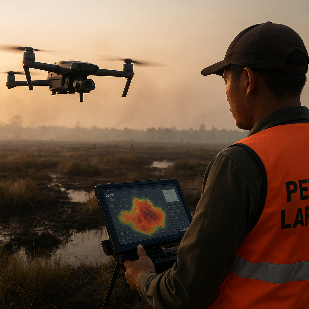Pemanfaatan Drone dan AI untuk Pemetaan Lahan Gambut dan Pencegahan Kebakaran di Kalimantan