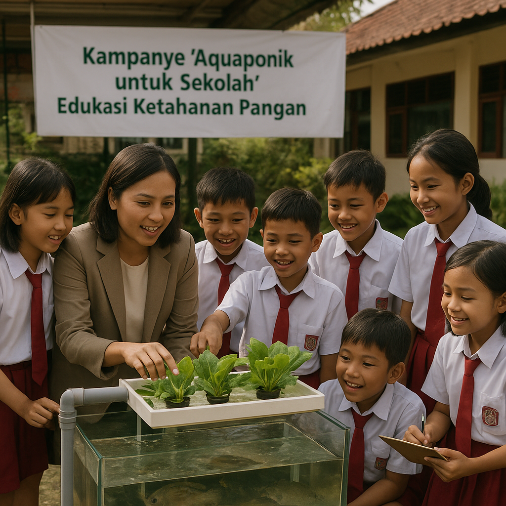 Kampanye 'Aquaponik untuk Sekolah' Dorong Edukasi Ketahanan Pangan Sejak Dini