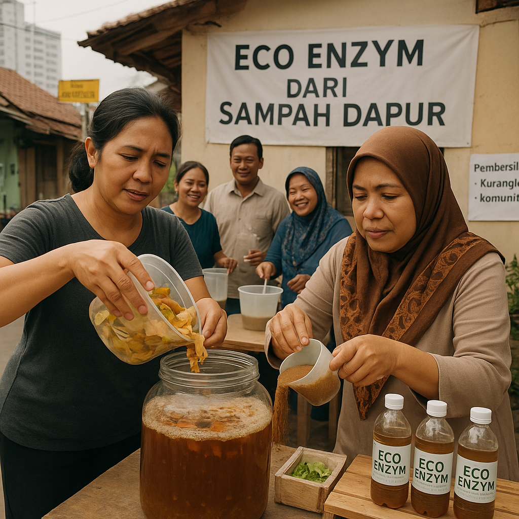 Eco Enzym dari Sampah Dapur: Solusi Warga Jakarta untuk Pembersih Alami dan Pengurangan Limbah