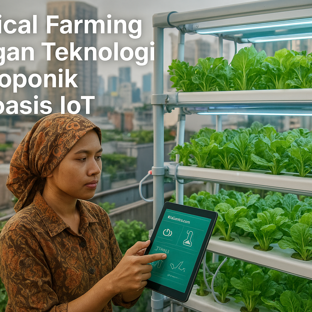 Vertical Farming dengan Teknologi Hidroponik Berbasis IoT di Lahan Perkotaan Terbatas
