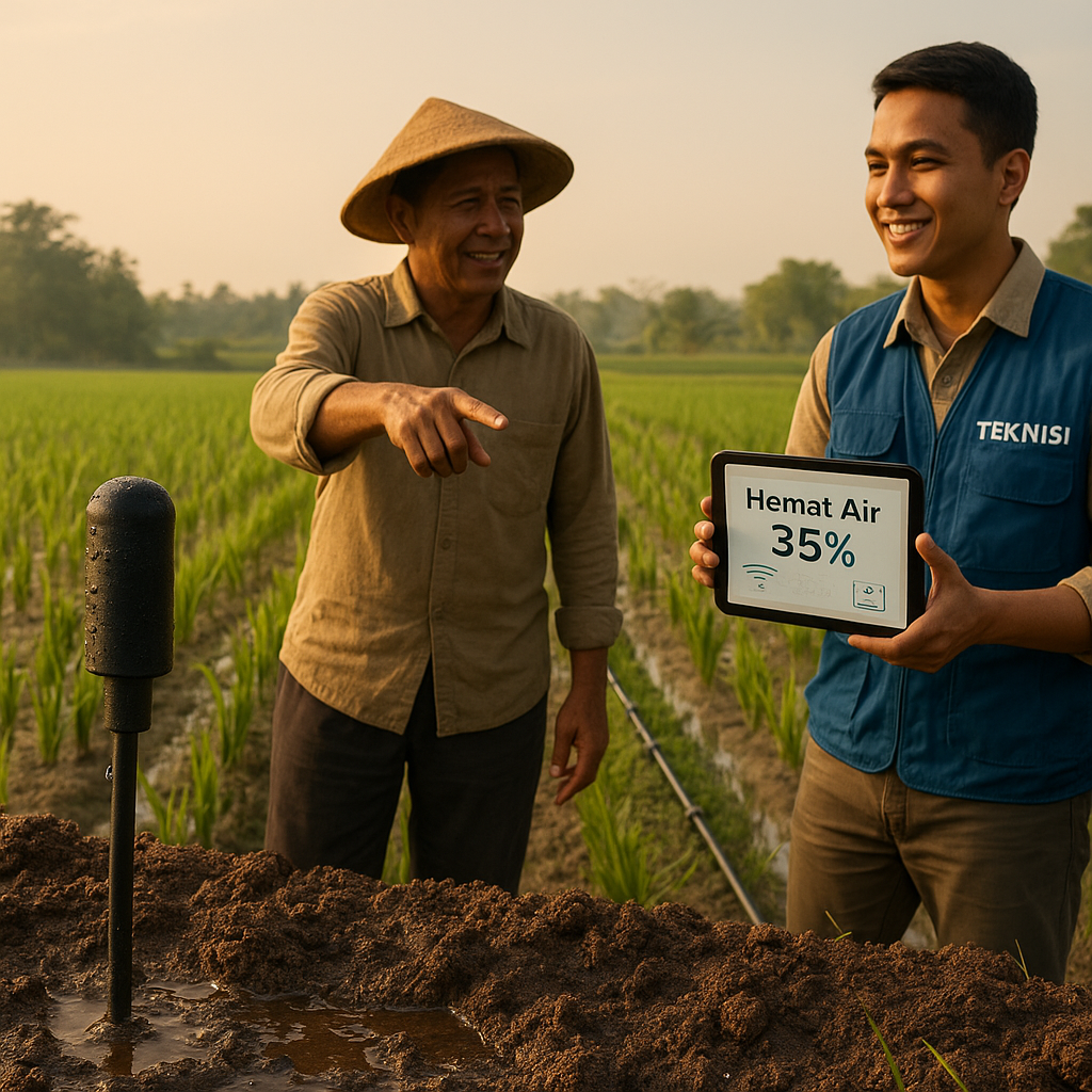 Teknologi Sensor IoT untuk Irigasi Presisi Kurangi Pemborosan Air di Lahan Pertanian