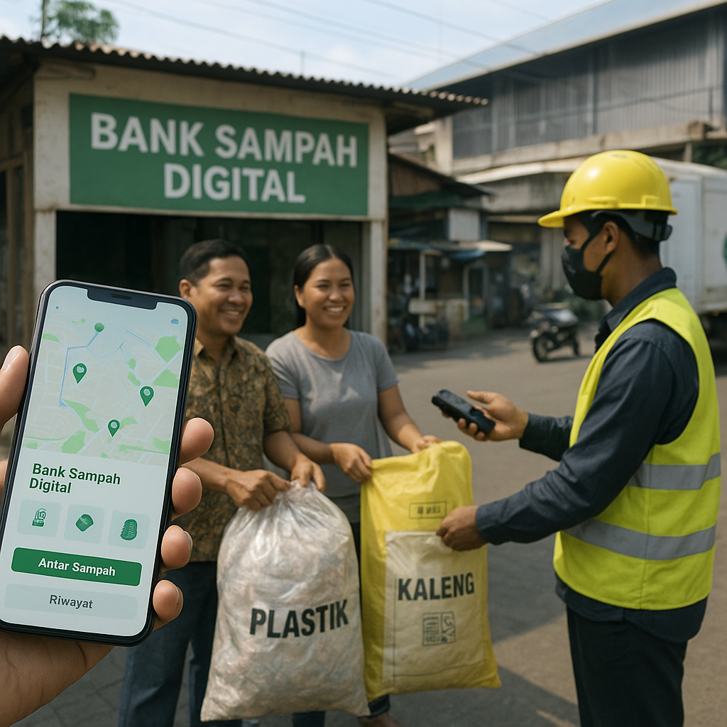 Bank Sampah Digital yang Menghubungkan Penghasil dengan Industri Daur Ulang